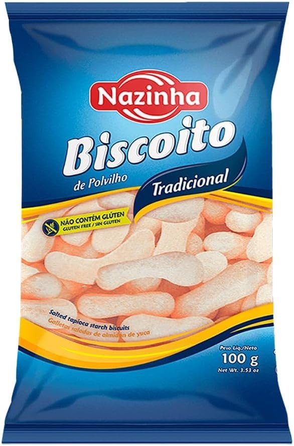 BISCOITO DE POLVILHO TRADICIONAL 70G - NAZINHA