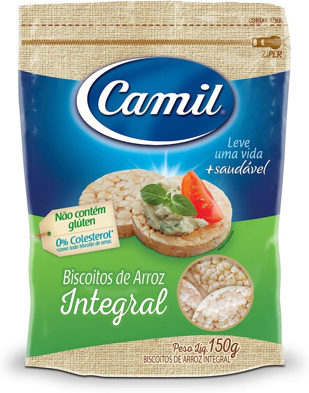 MINI BISCOITOS DE ARROZ 150G - CAMIL