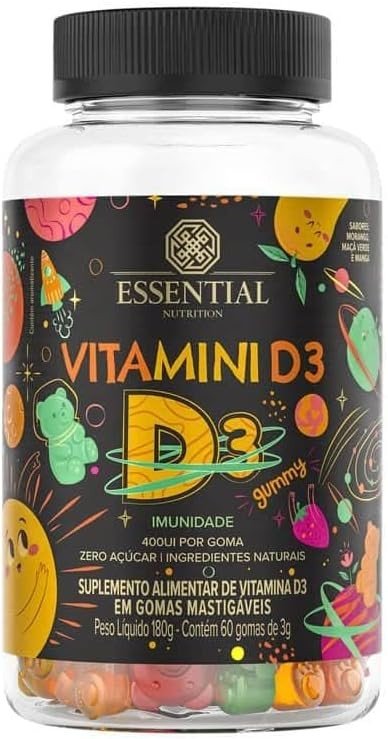 VITAMINI D 180G 60 GOMAS - ESSENTIAL NUTRITION