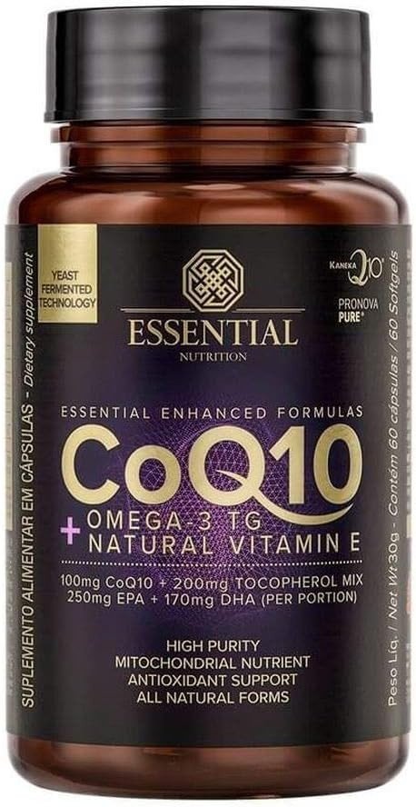 COQ 10 + ÔMEGA 3 + VITAMINA E 60CAP - ESSENTIAL