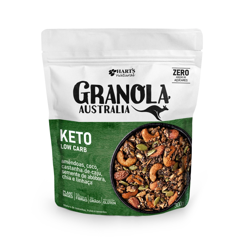 GRANOLA AUSTRALIA KETO ORIGINAL LOW CARB 300G - HART'S NATURAL