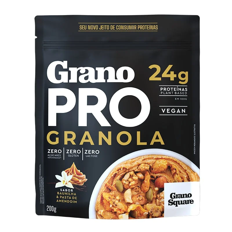 GRANO PRO GRANOLA BAUNILHA 200G - GRANO SQUARE
