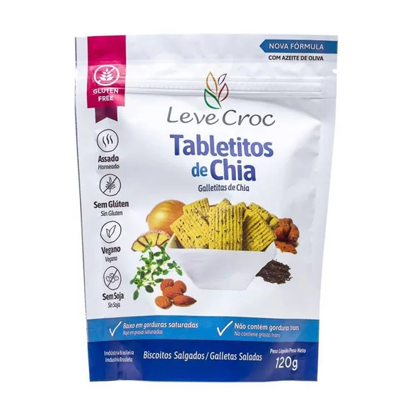 TABLETITOS DE CHIA 120G - LEVE CROC