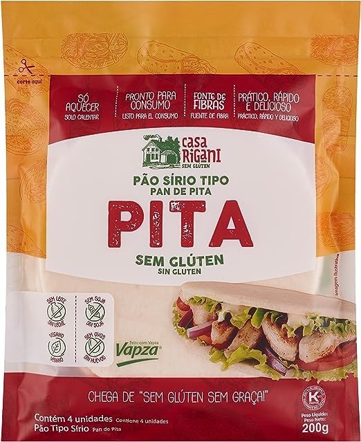 PÃO SÍRIO TIPO PITA - CASA RIGANI