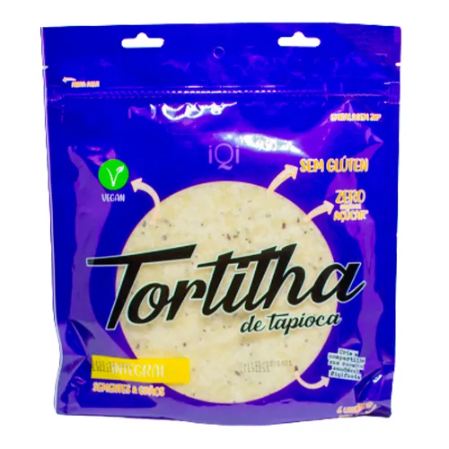 TORTILHA DE TAPIOCA INTEGRAL 240G - iQi