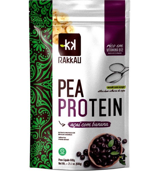 PEA PROTEIN AÇAÍ COM BANANA 600G - RAKKAU