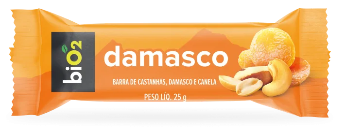 BARRA DE CASTANHAS, DAMASCO E CANELA 25G - BIO2