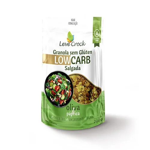 GRANOLA LOWCARB SALGADA OLIVA E PÁPRICA 200G - LEVE CROC