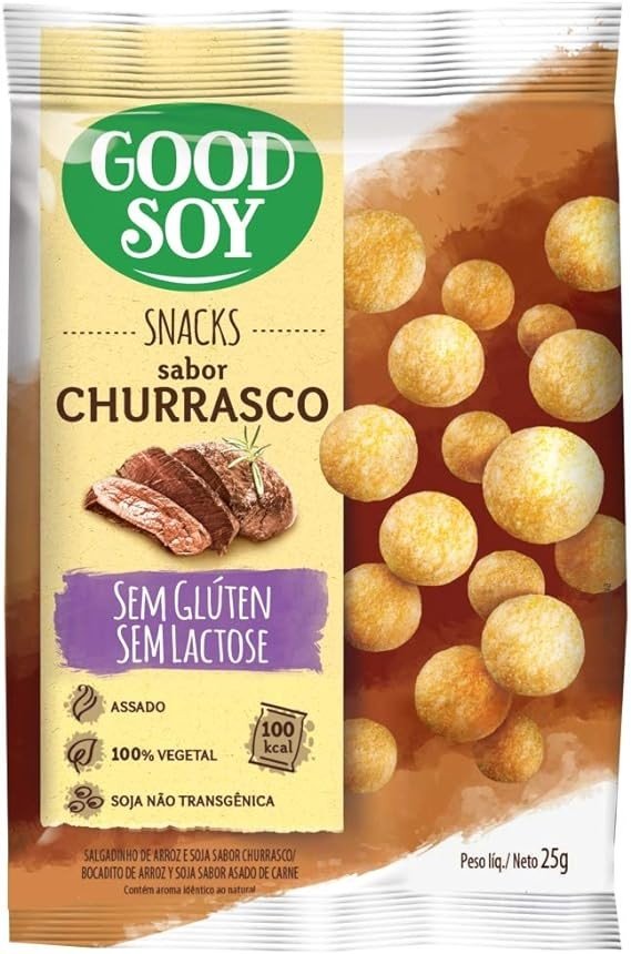 SNACK DE SOJA CHURRASCO - GOOD SOY