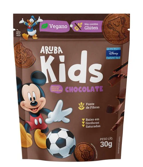 BISCOITO KIDS CHOCOLATE 30G - ARUBA