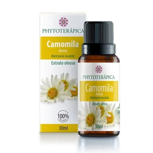 ÓLEO VEGETAL CAMOMILA ALEMÃ 30ML - PHYTOTERÁPICA