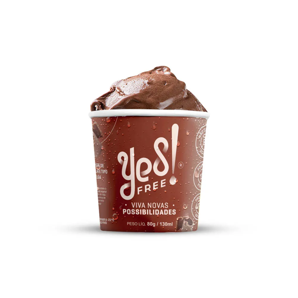 SORVETE DE CHOCOLATE BELGA ZERO 120G - YES FREE