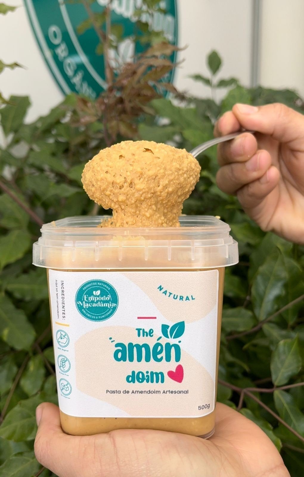 PASTA DE AMENDOIM 500G - THE AMÉN DOIM