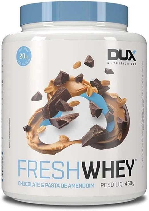 FRESH WHEY CHOCOLATE E PASTA DE AMENDOIM 450G - DUX