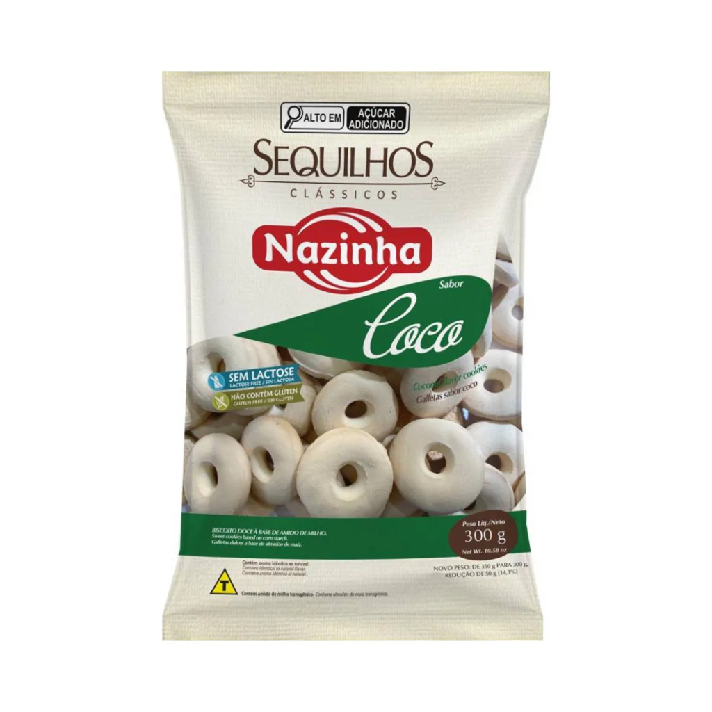 SEQUILHO DE COCO 300G - NAZINHA