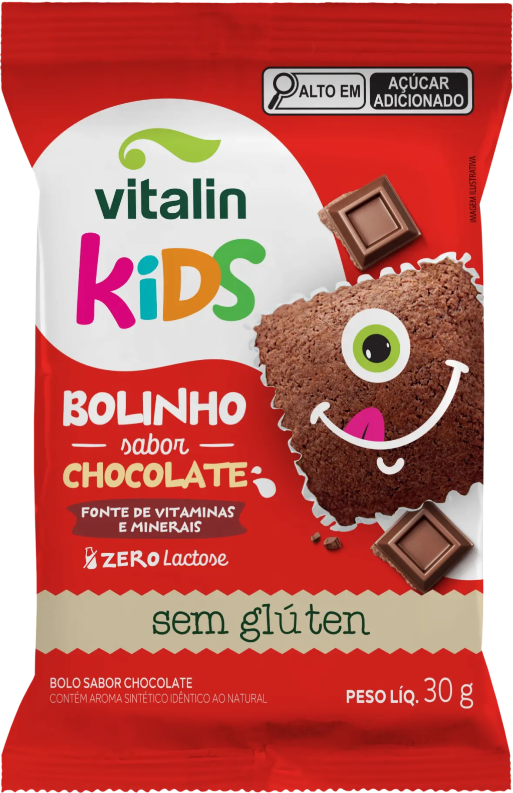 BOLINHO KIDS CHOCOLATE - VITALIN