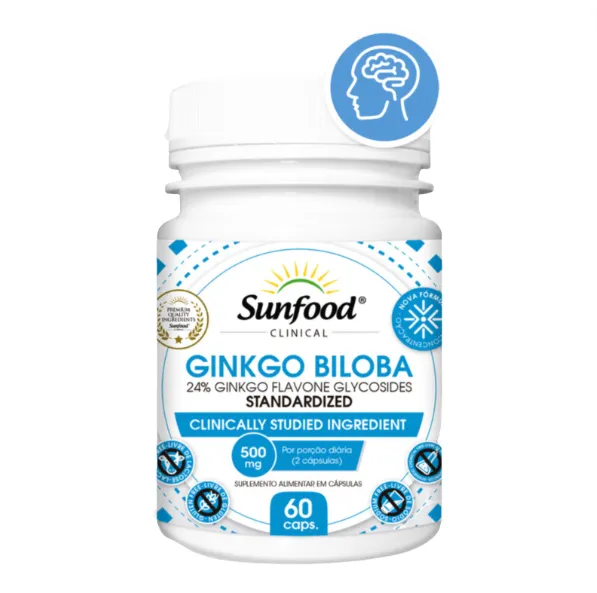 GINKGO BILOBA 60CAP - SUNFOOD