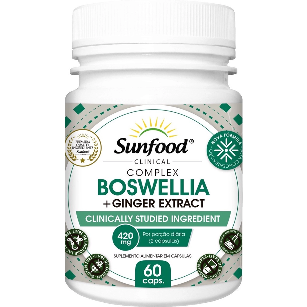 BOSWELLIA + GINGER EXTRACT 60CAP - SUNFOOD