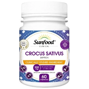 CROCUS SATIVUS 300MG 60CAP - SUNFOOD