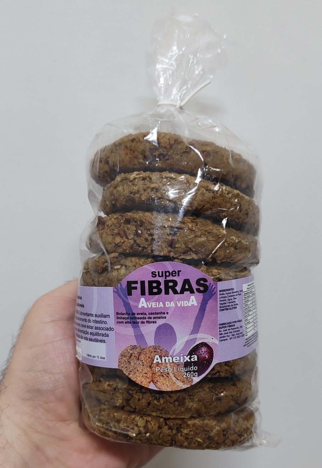 BISCOITO DE FIBRAS AMEIXA