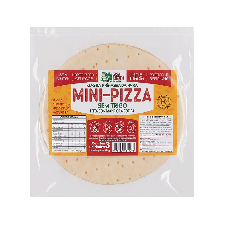 MINI PIZZA (3 UNIDADES) - CASA RIGANI
