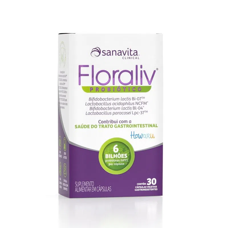 FLORALIV PROBIOTICO 30CAP - SANAVITA