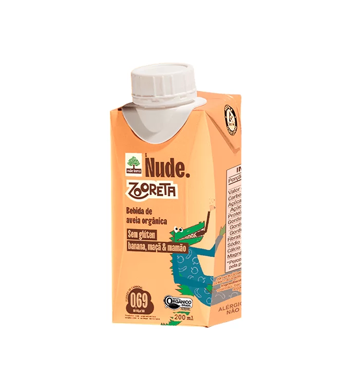 ZOORETA BANANA, MAÇÃ E MAMÃO 200ML - NUDE