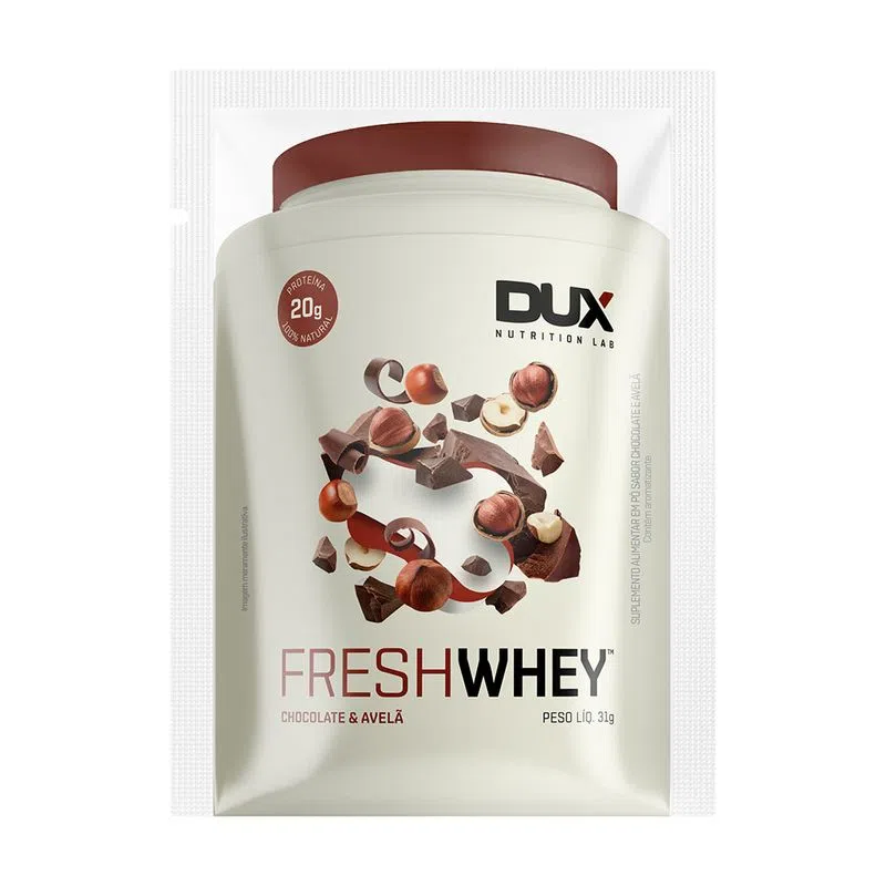 FRESH WHEY CHOCOLATE E AVELÃ SACHÊ - DUX