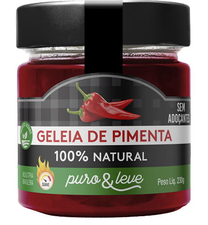 GELEIA DE PIMENTA ZERO 230G - PURO E LEVE