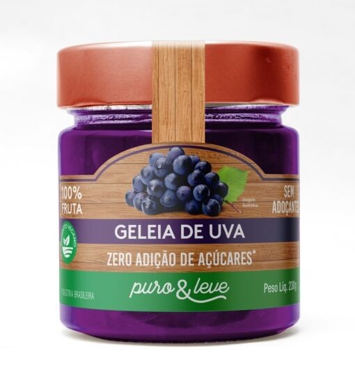 GELEIA DE UVA ZERO 230G - PURO E LEVE