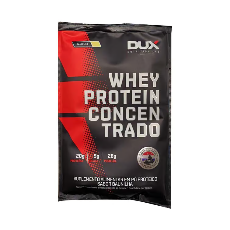 WHEY PROTEIN CONCENTRADO BAUNILHA SACHÊ 28G - DUX