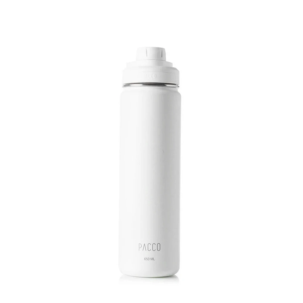 GARRAFA TÉRMICA HYDRA V2 650ML - BRANCA - PACCO
