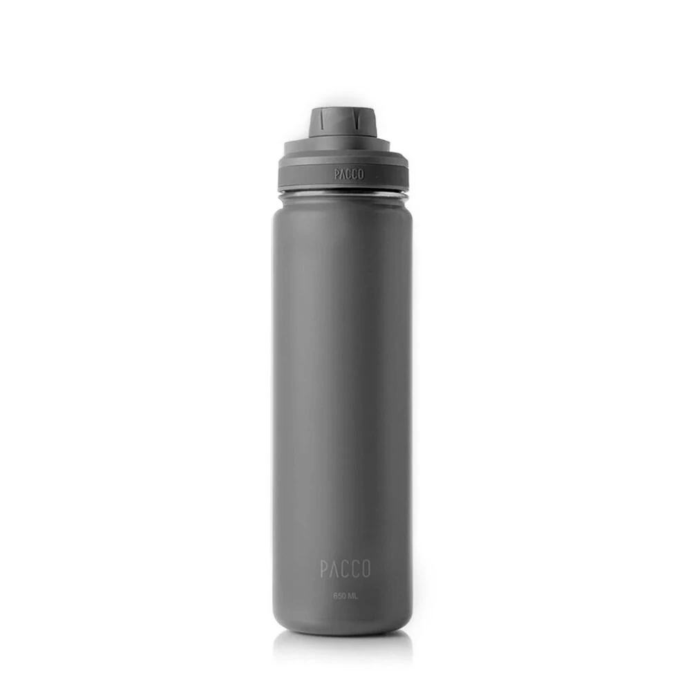 GARRAFA TÉRMICA HYDRA V2 650ML - CINZA - PACCO