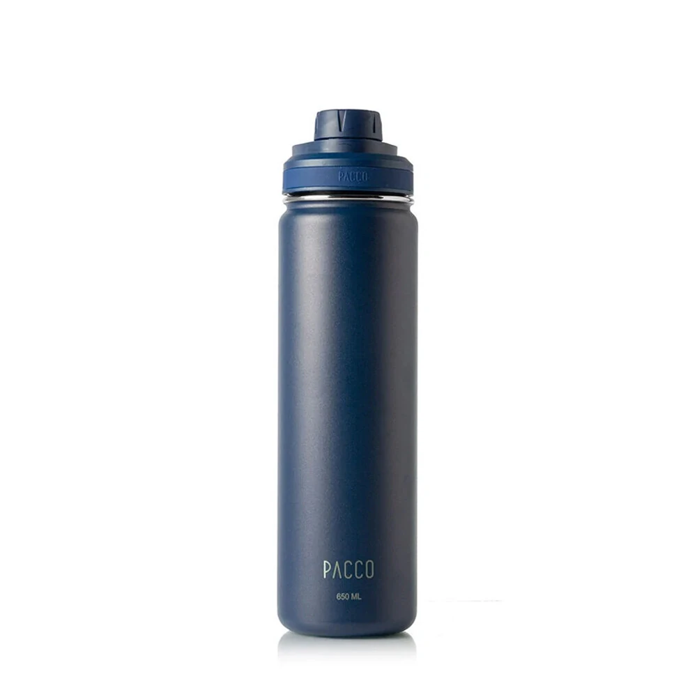 GARRAFA TÉRMICA HYDRA V2 650ML - AZUL MARINHO - PACCO