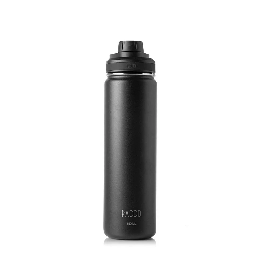 GARRAFA TÉRMICA HYDRA V2 650ML - PRETA - PACCO