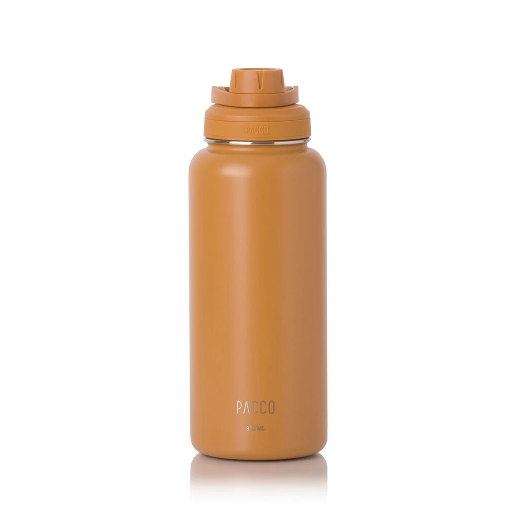 GARRAFA TÉRMICA HYDRA V2 950ML - CARAMELO - PACCO