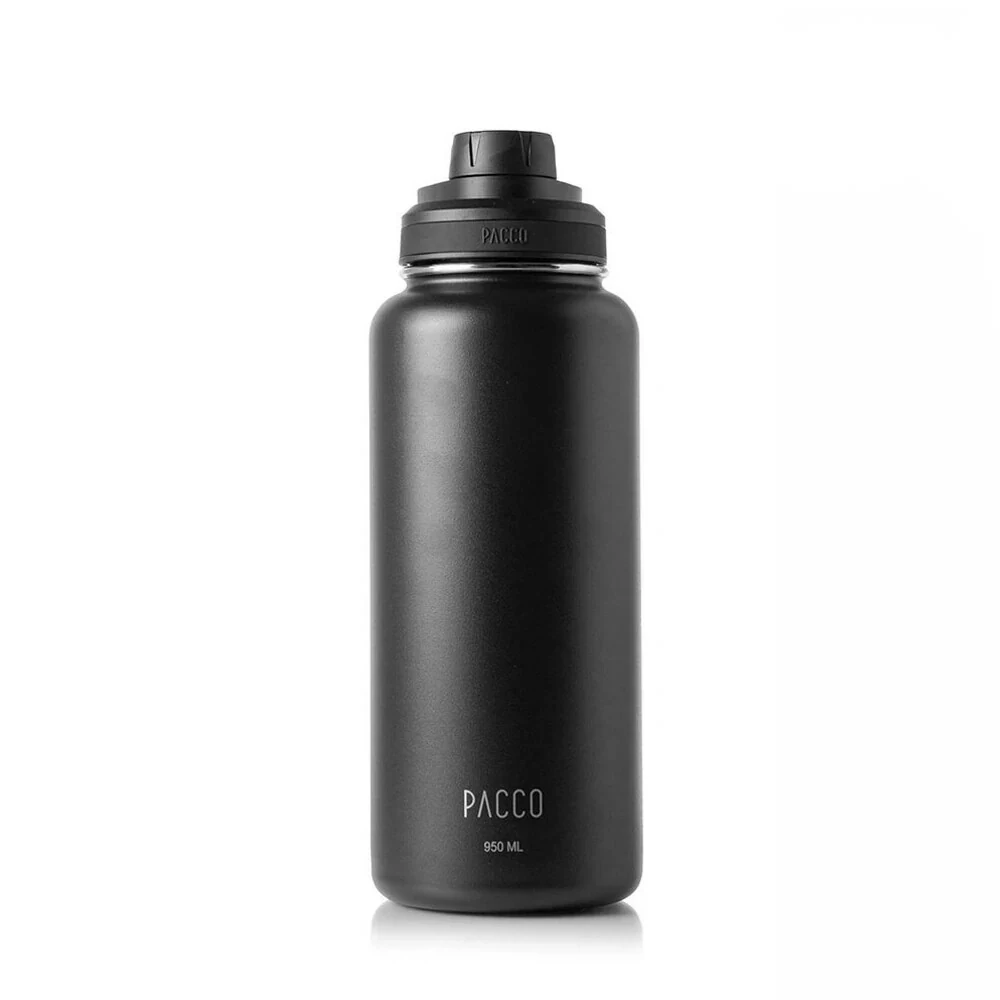 GARRAFA TÉRMICA HYDRA V2 950ML - PRETA - PACCO