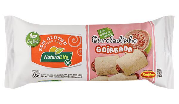 ENROLADINHO COM RECHEIO DE GOIABADA - NATURAL LIFE