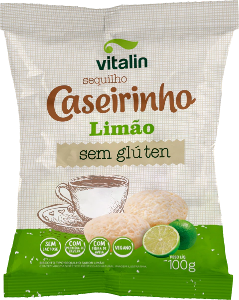 SEQUILHO CASEIRINHO LIMÃO 100G - VITALIN