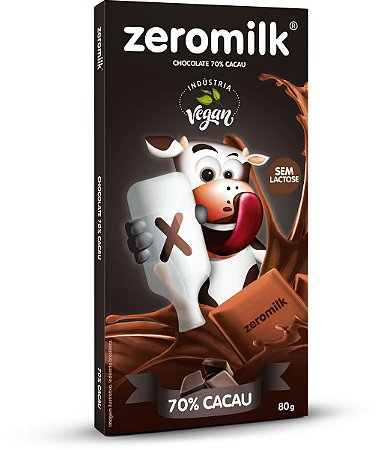 CHOCOLATE 70% 80G - ZEROMILK
