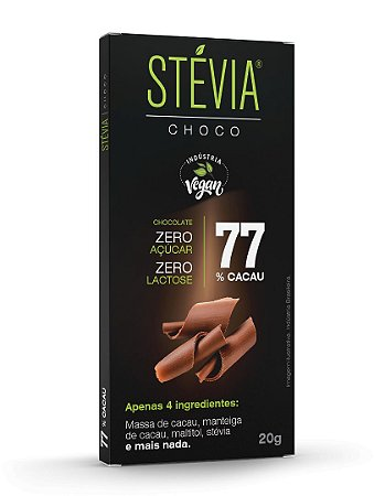 STÉVIA CHOCO 77% CACAU