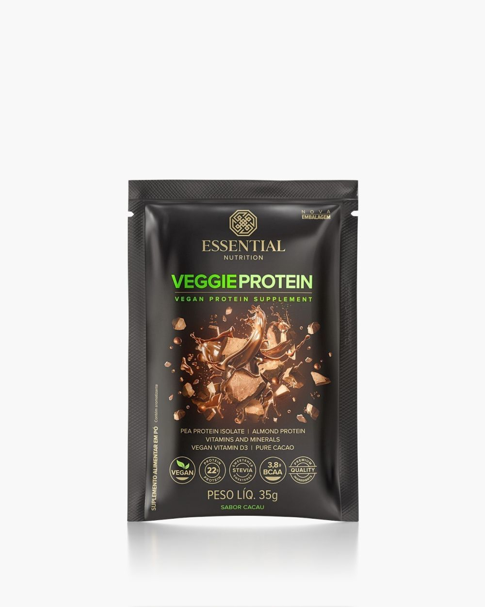 VEGGIE PROTEIN CACAO SACHÊ 36G - ESSENTIAL