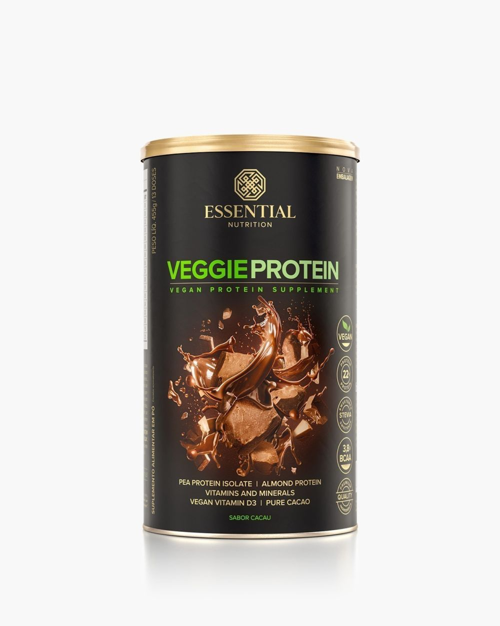 VEGGIE PROTEIN CACAO 455G - ESSENTIAL