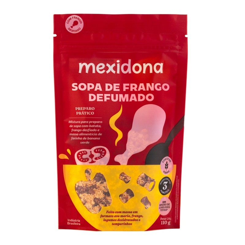 SOPA DE FRANGO DEFUMADO 110G - MEXIDONA