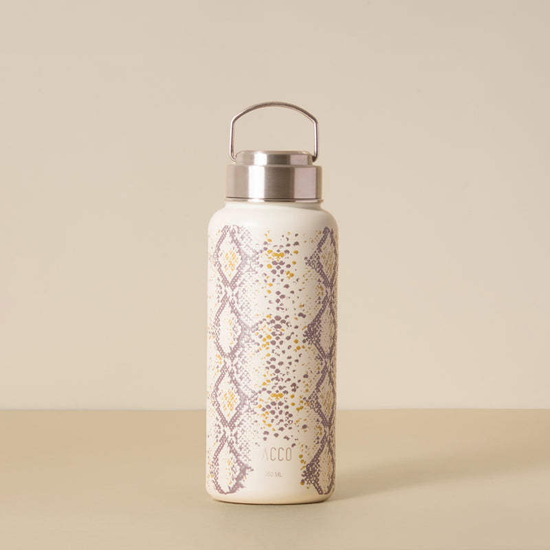 GARRAFA TÉRMICA HYDRA TRUST 950ML - WHITE SNAKE - PACCO