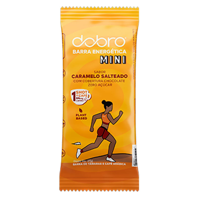 BARRA ENERGÉTICA MINI CARAMELO SALTEADO 25G - DOBRO
