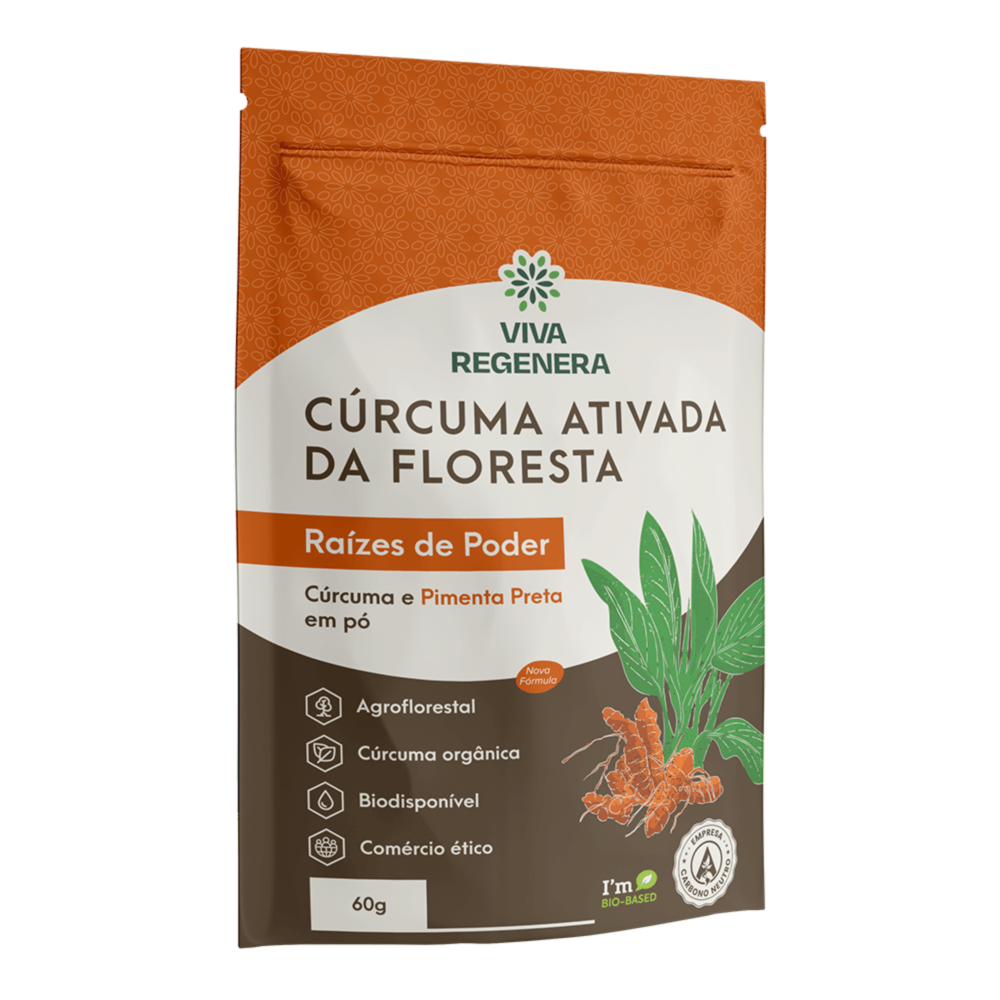 CÚRCUMA ATIVADA COM PIMENTA 60G - VIVA REGENERA