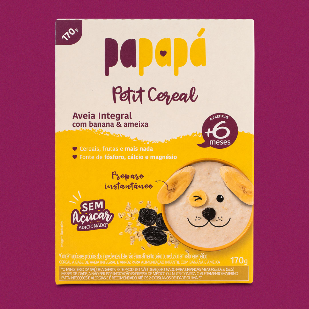 PETIT CEREAL BANANA E AMEIXA 170G - PAPAPÁ