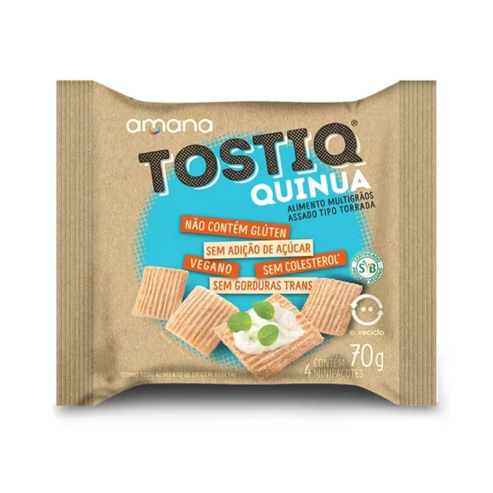 TOSTIQ QUINUA ZERO 70G - AMANA