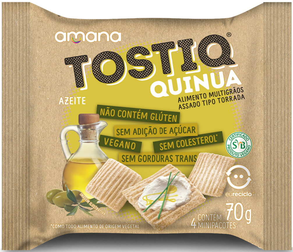 TOSTIQ QUINUA AZEITE 70G - AMANA